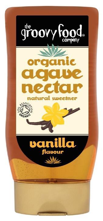 Groovy Food Agave Nectar - Vanilla Flavour  6 x 250ml