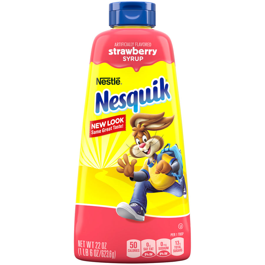 Nesquik Syrup Strawberry 6 x 623.6g (22oz)