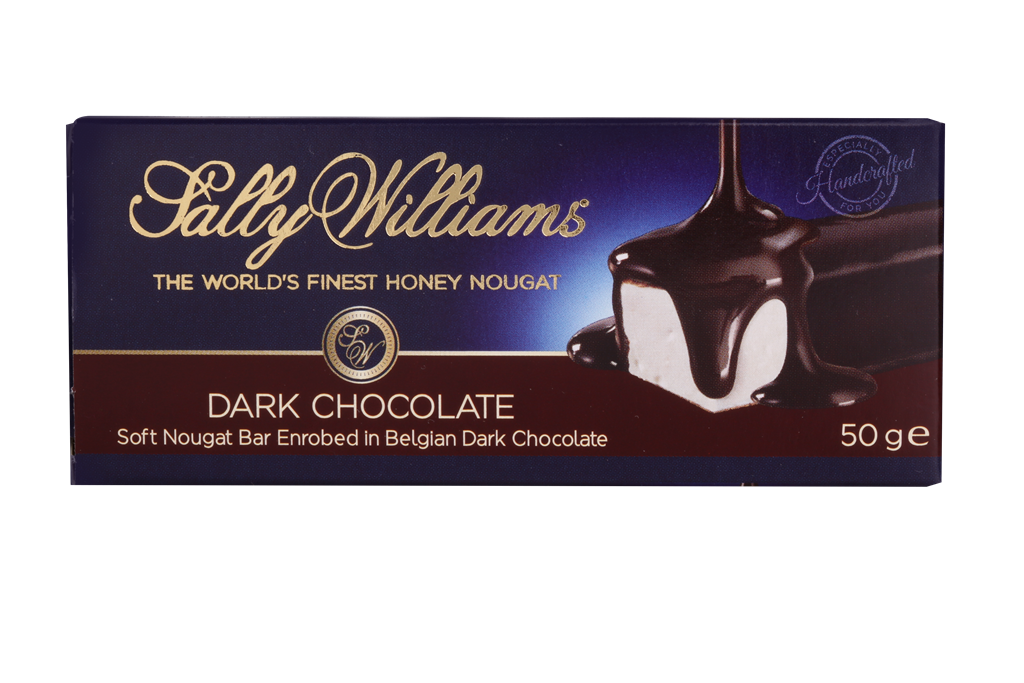 Sally Williams BAR Nougat Dark Chocolate 12 x 50g