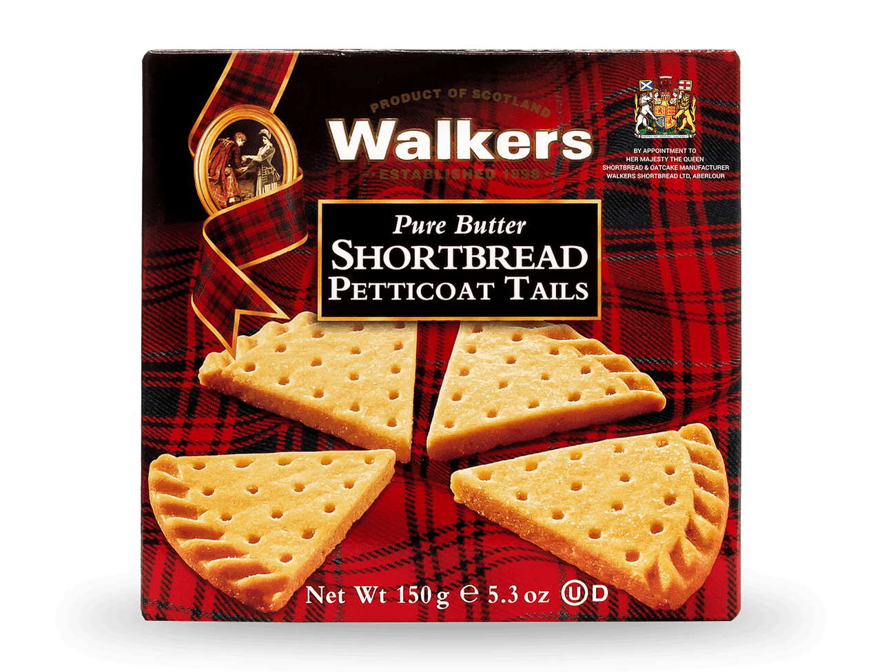 Walkers  Petticoat Tail Shortbread 24 x 150g