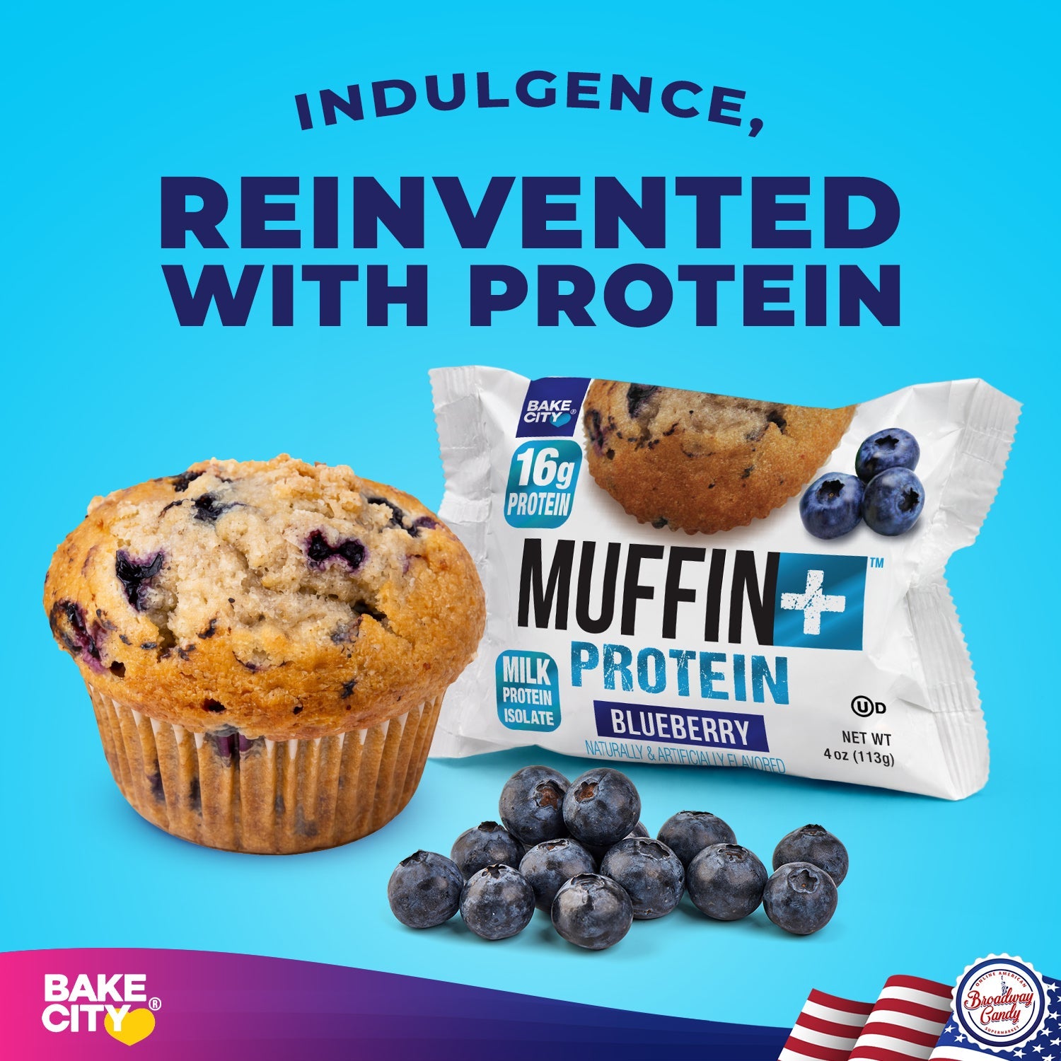 Bake City Muffin + Protein Blueberry  6 x 113g (4oz)