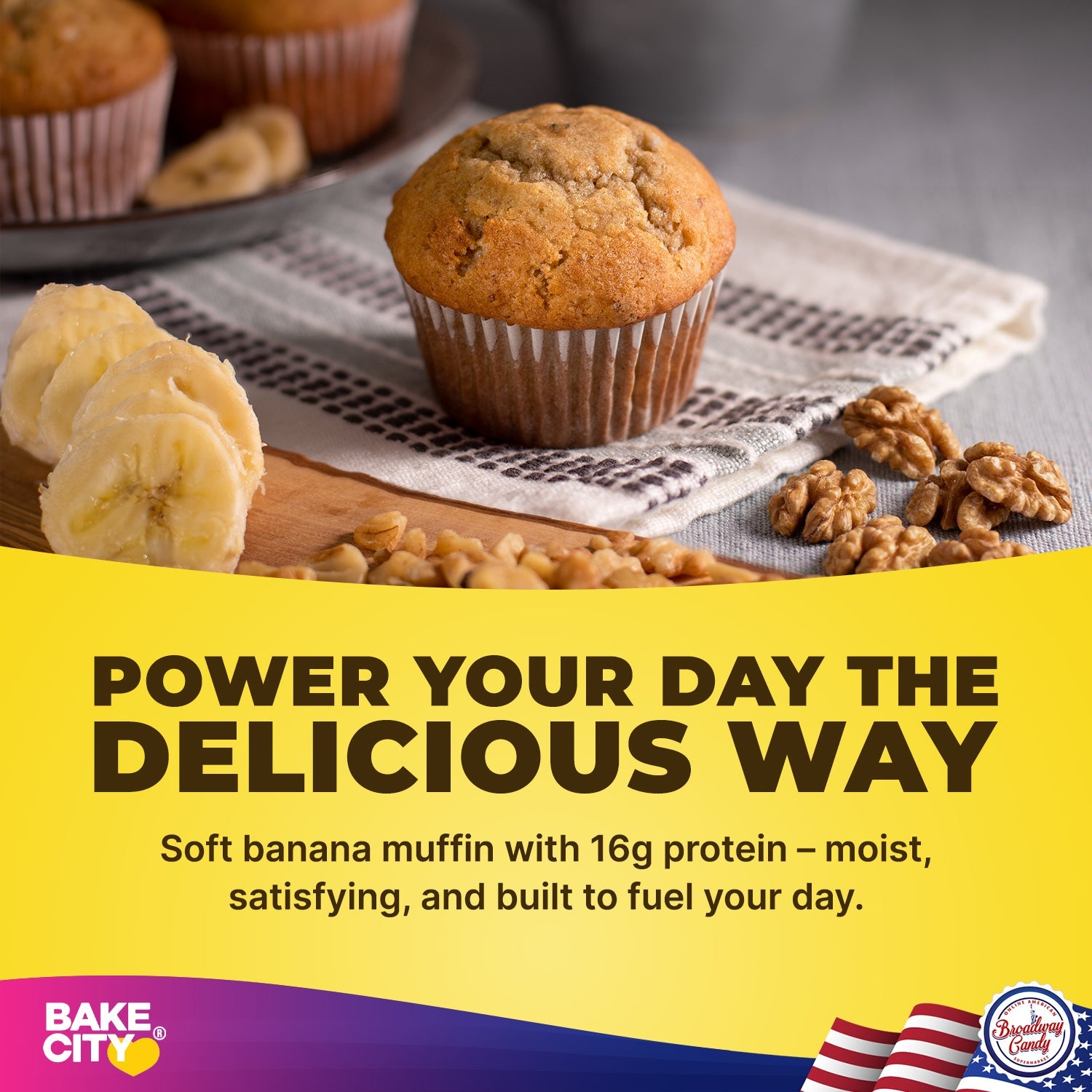 Bake City Muffin + Protein Banana Nut  6 x 113g (4oz)