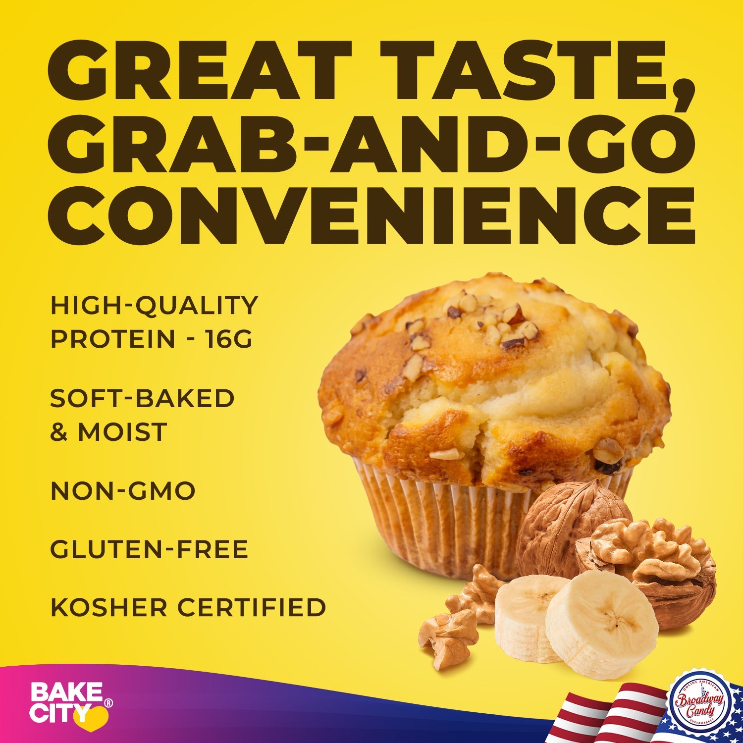 Bake City Muffin + Protein Banana Nut  6 x 113g (4oz)