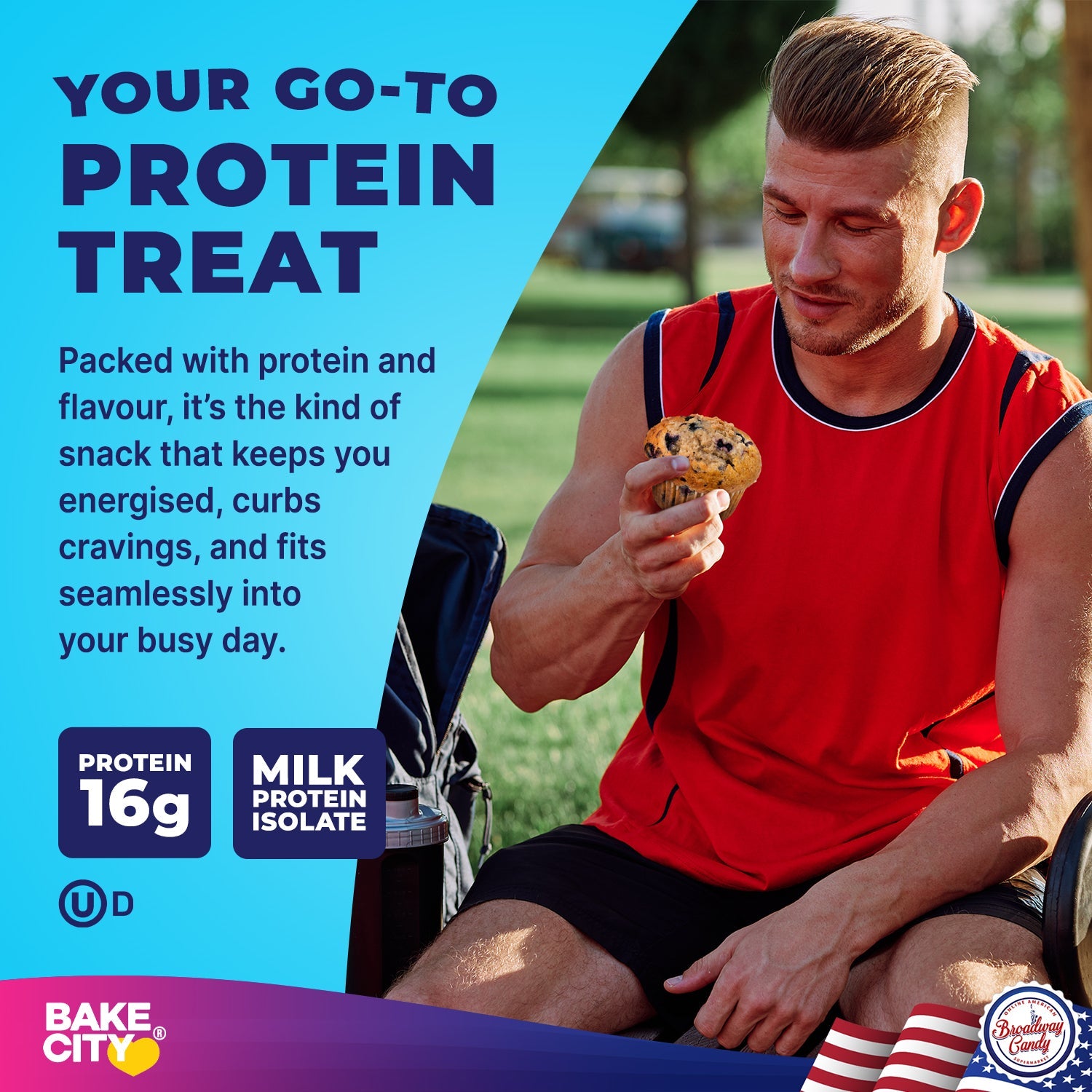 Bake City Muffin + Protein Blueberry  6 x 113g (4oz)
