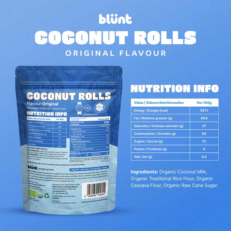 Blunt Coconut Rolls Original