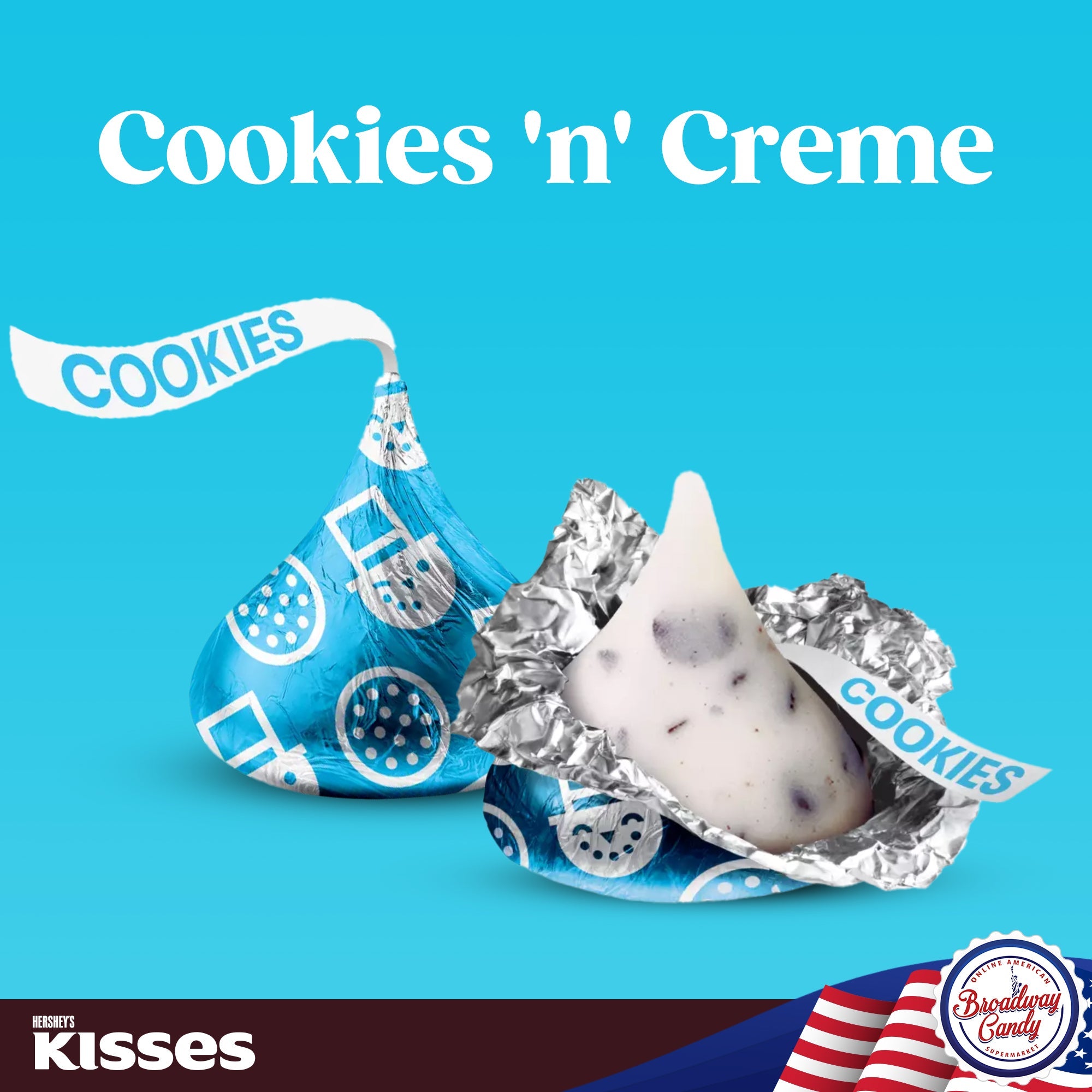 BULK Hershey's Kisses Cookies & Cream 1kg