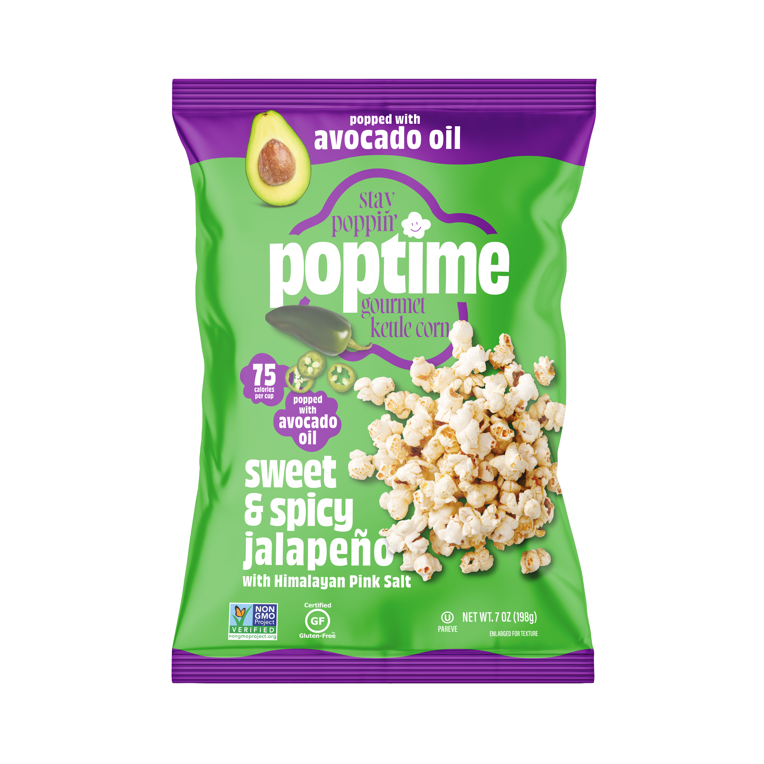 Poptime Sweet and Spicy Jalapeno AVO  12 x 198g