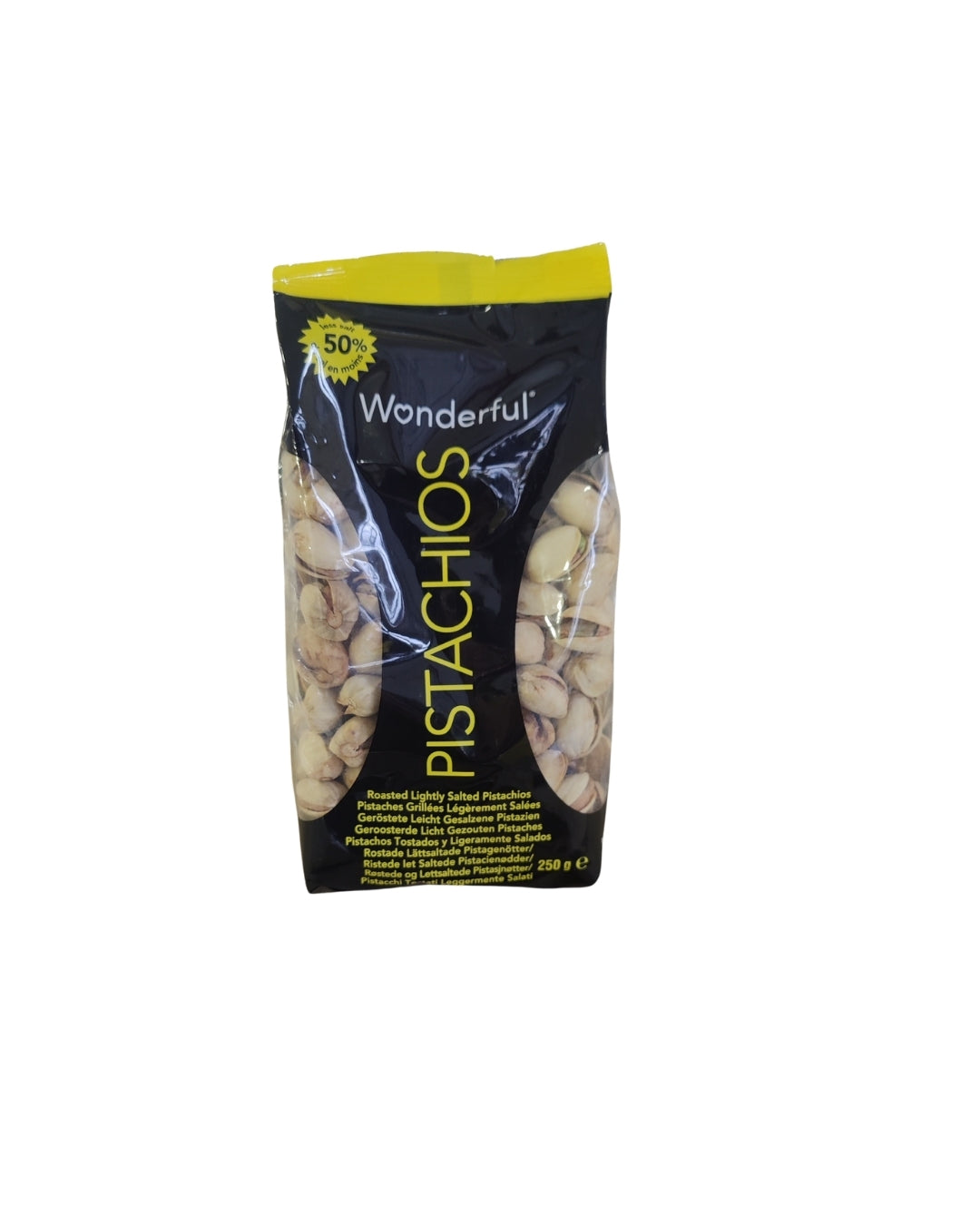 Wonderful Nuts Pistachios Roasted & Lightly Salted 8 x 250g