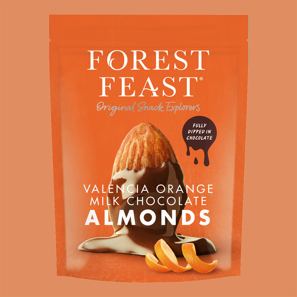 Forest Feast Valencia Orange Milk Chocolate Almonds NK 8 x 120g