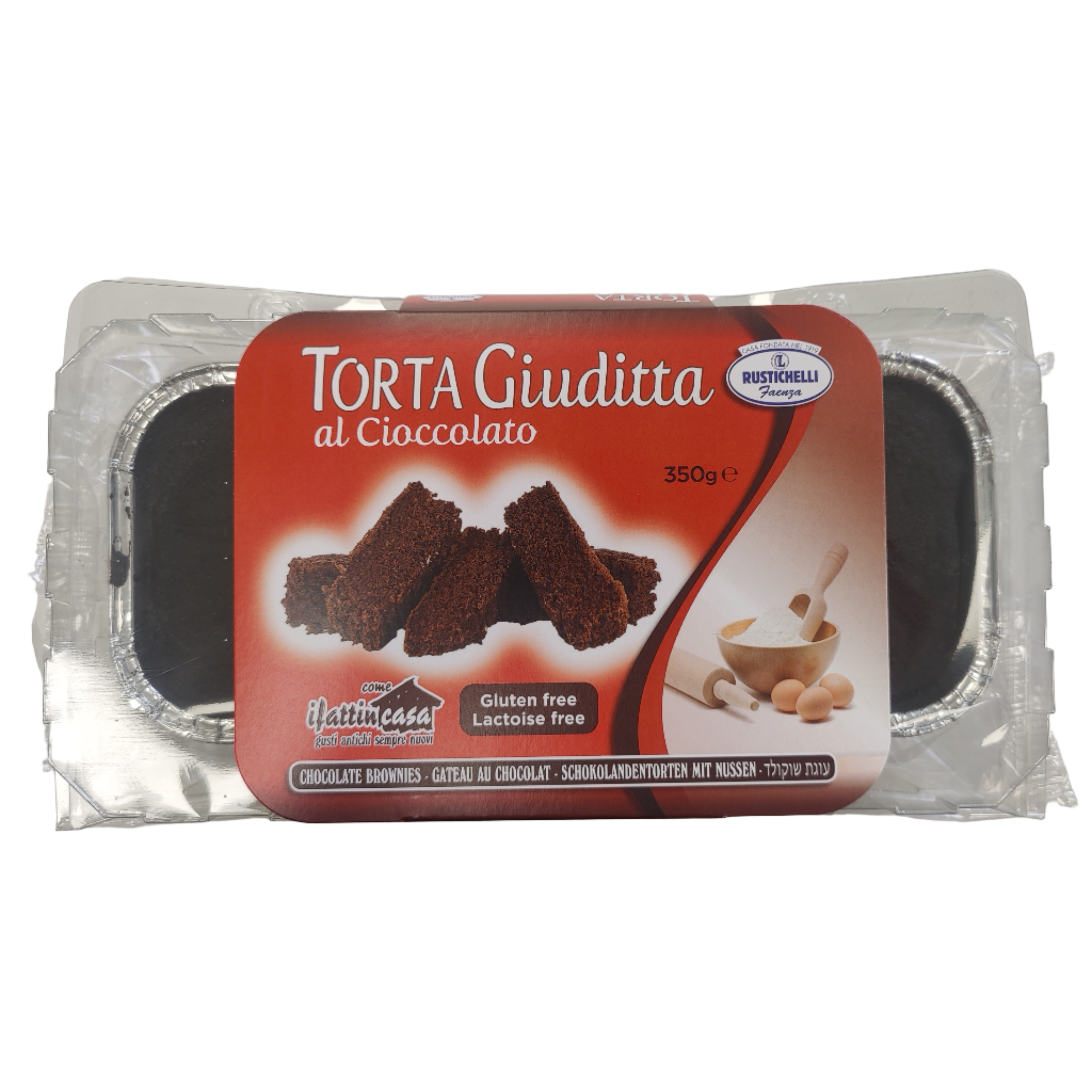 Rustichelli Chocolate Brownies Passover 6 x 350g
