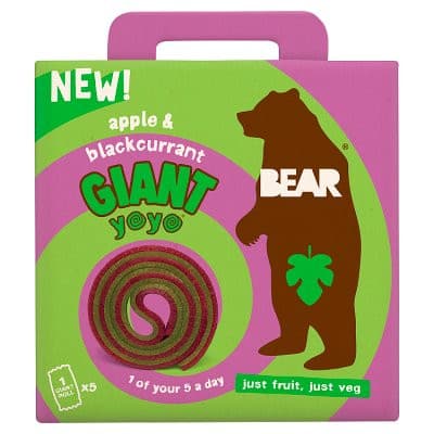 Bear Giant Yoyo MULTIPACKS Apple & Blackcurrant 6 x 5 x 20g