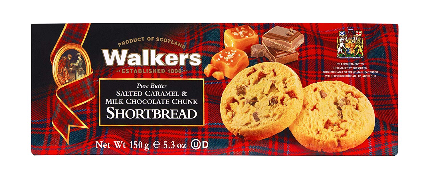 Walkers Salt Caramel & Milk Chocolate Shortbread 12 x 150g