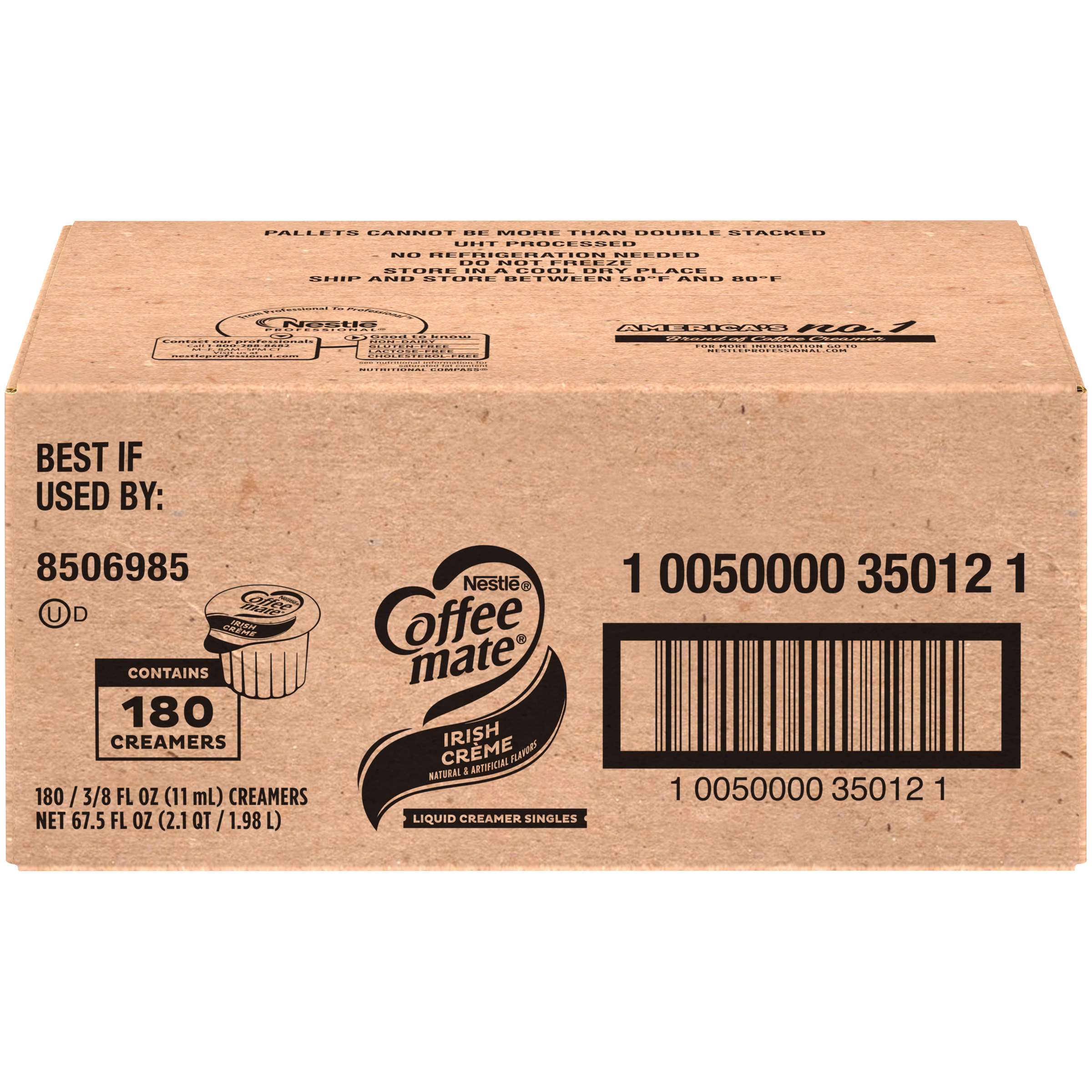 Coffee Mate Liquid Irish Creme Single Serve Creamer 180 x 11ml
