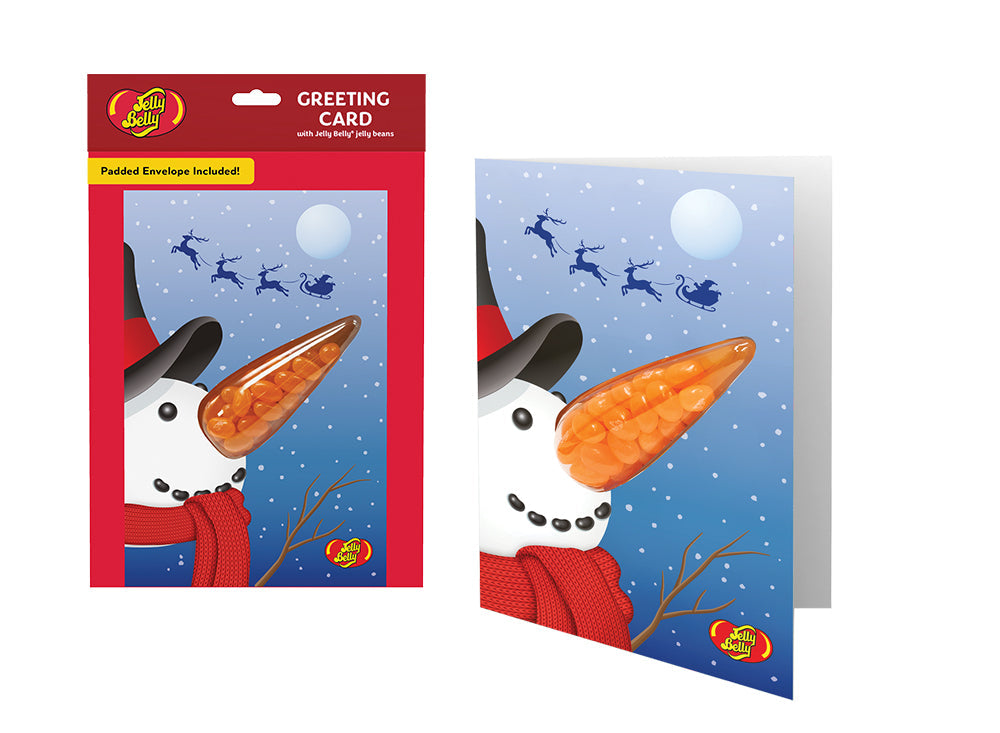 Jelly Belly Snowman Greeting Card 12 x 28g