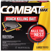 Combat Max LARGE Roach Bait 12 x 8 pieces (0.49oz)