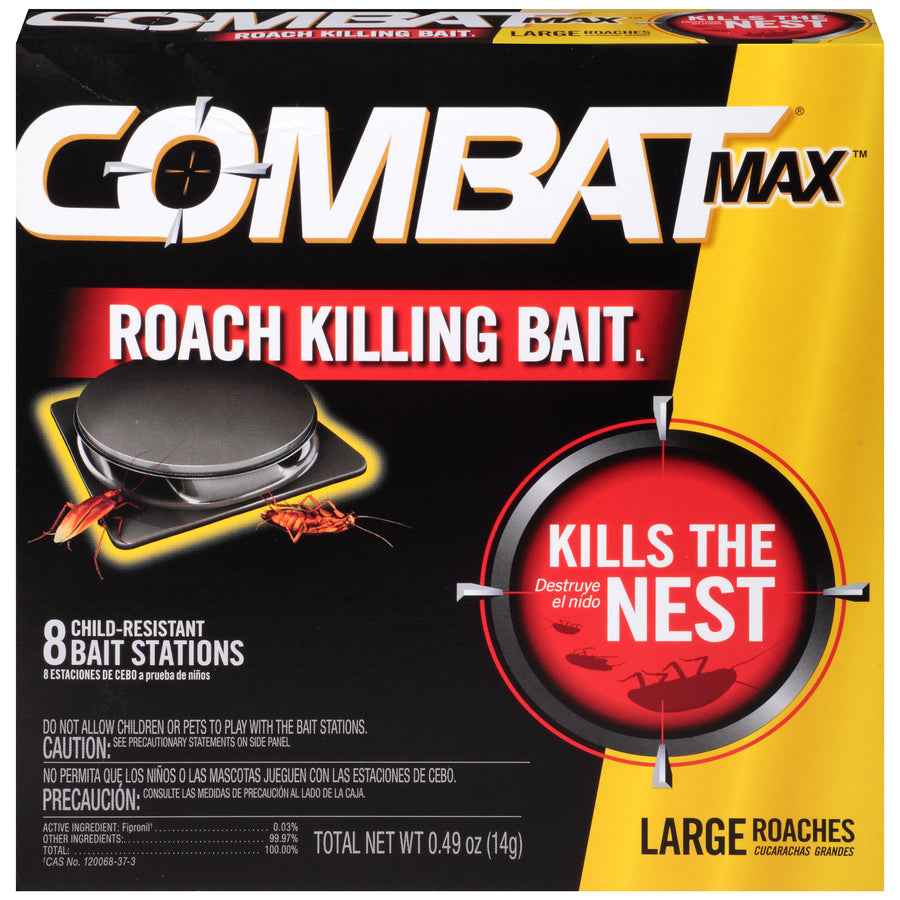 Combat Max LARGE Roach Bait 12 x 8 pieces (0.49oz)