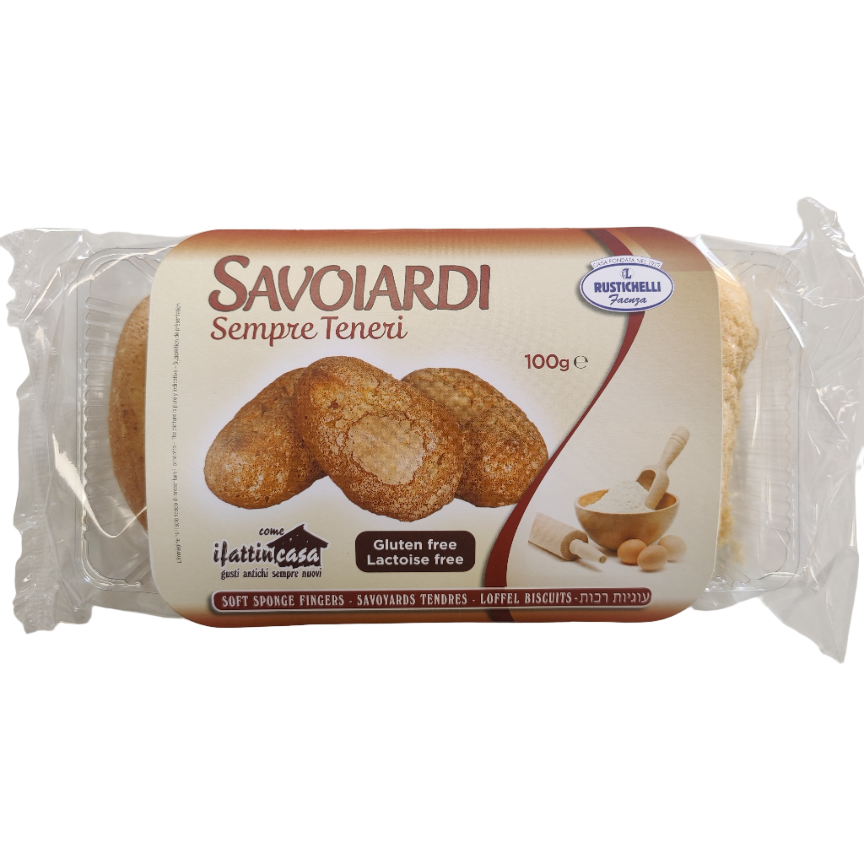 Rustichelli Soft Sponge Fingers Passover 20 x 100g