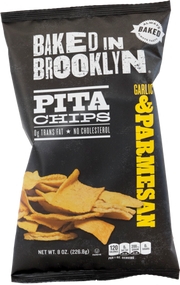 Baked In Brooklyn Parmesan & Garlic Pita Chips 12 x 170g
