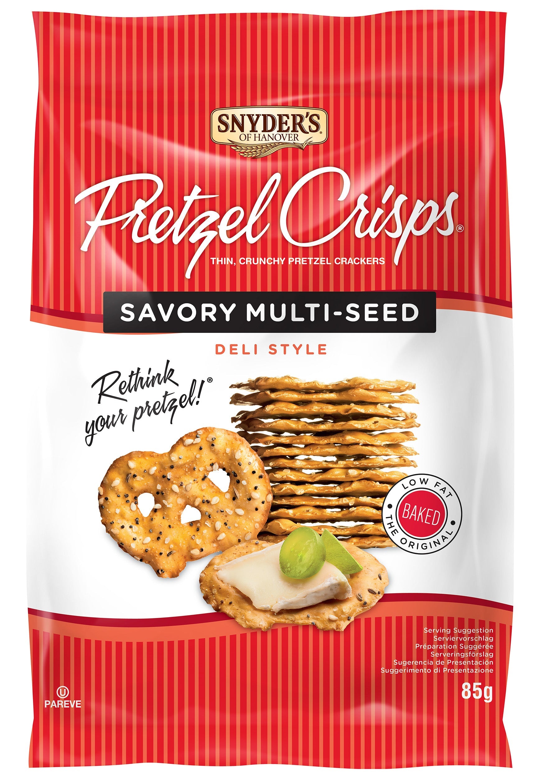 Snyders Pretzel Crisps Everything 8 x 85g (3oz)