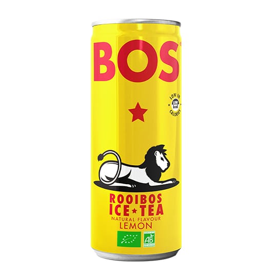 Bos Organic Lemon Ice Tea Can 12 x 250ml