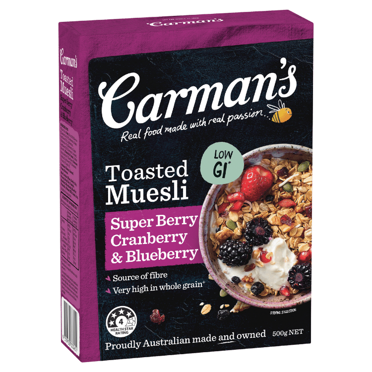 Carmans Super Berry Muesli box 6 x 500g