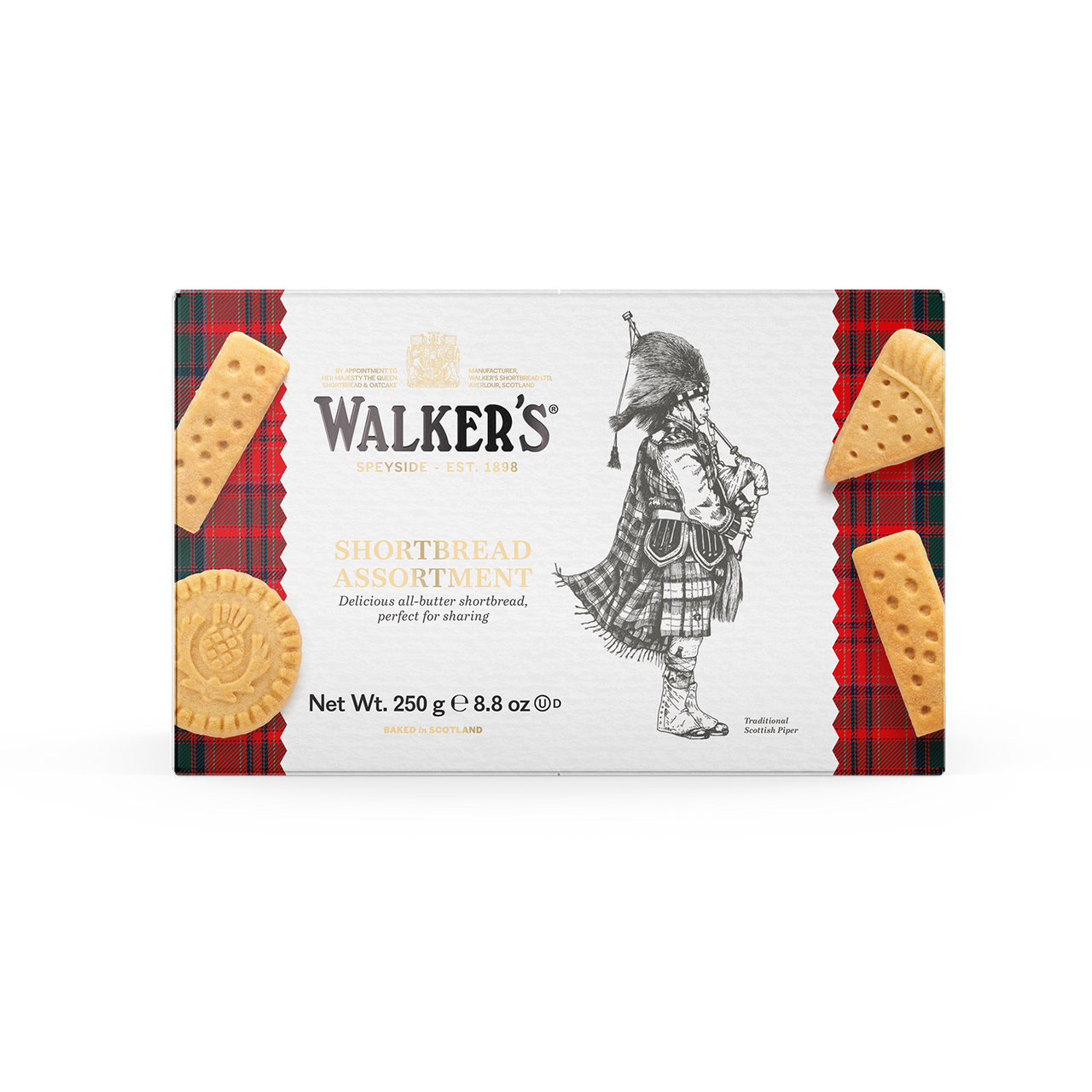 Walkers Assorted Shortbread 12 x 250g