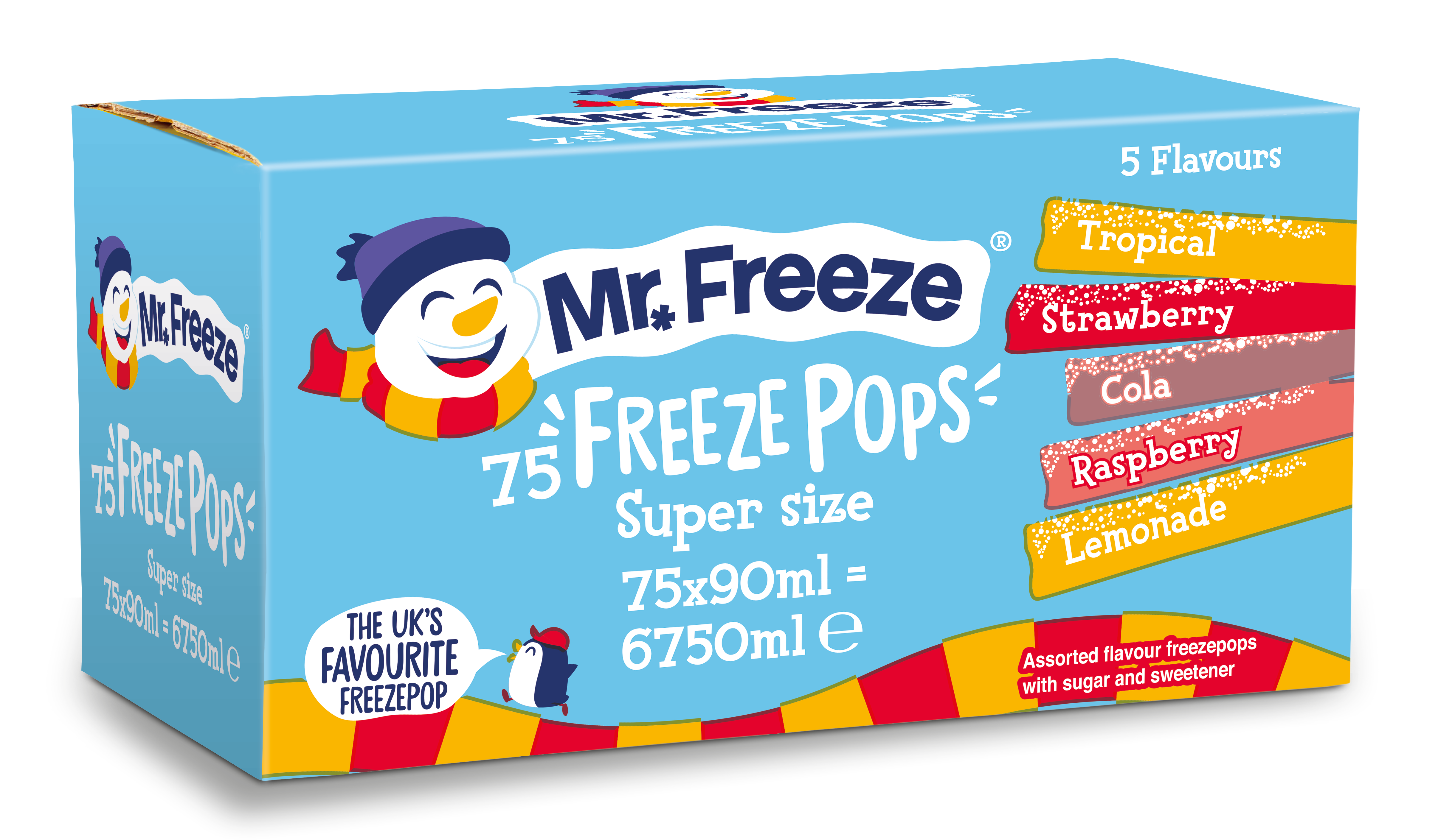 Mr Freeze 5 Flavour Mixed Impulse 75 x 90ml