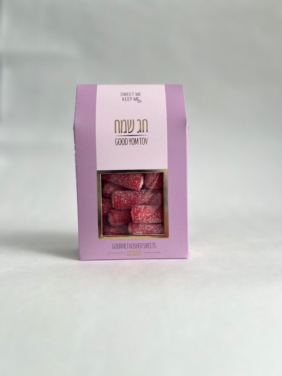 SMKM Sour Strawberry Pencils Good Yom Tov 14 x 160g