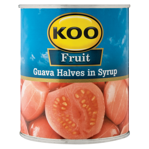 Koo Canned Fruit Guava Halves in Syrup LARGE 6 x 825g
