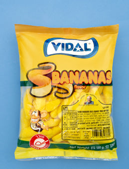 Vidal Banana Flavoured  Sugar Coated Gummies 20 x 500g