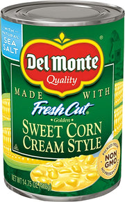 Del Monte Cream Style Corn 24 x 418g (14.75oz)