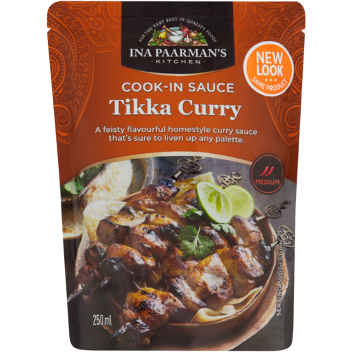 Ina Paarman Kitchen Cook in Sauce Tikka Curry (Dairy) 12 x 250ml