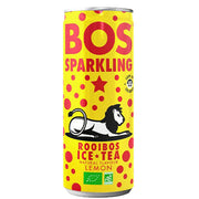 Bos Organic Sparkling Lemon Ice Tea Can 12 x 250ml