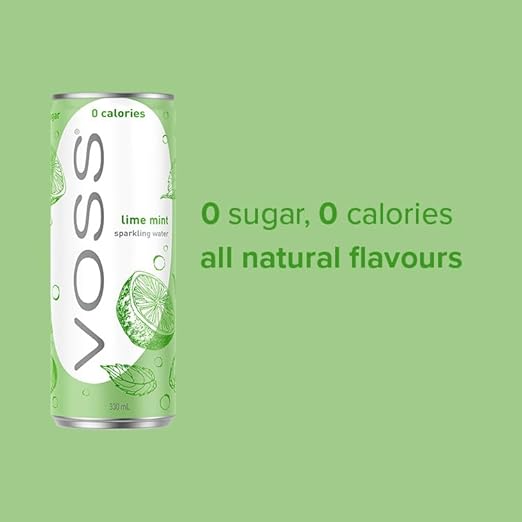 Voss Lime Mint Cans 10 x 330ml