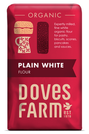 Doves Farm Organic Plain White Flour 5 x 1kg
