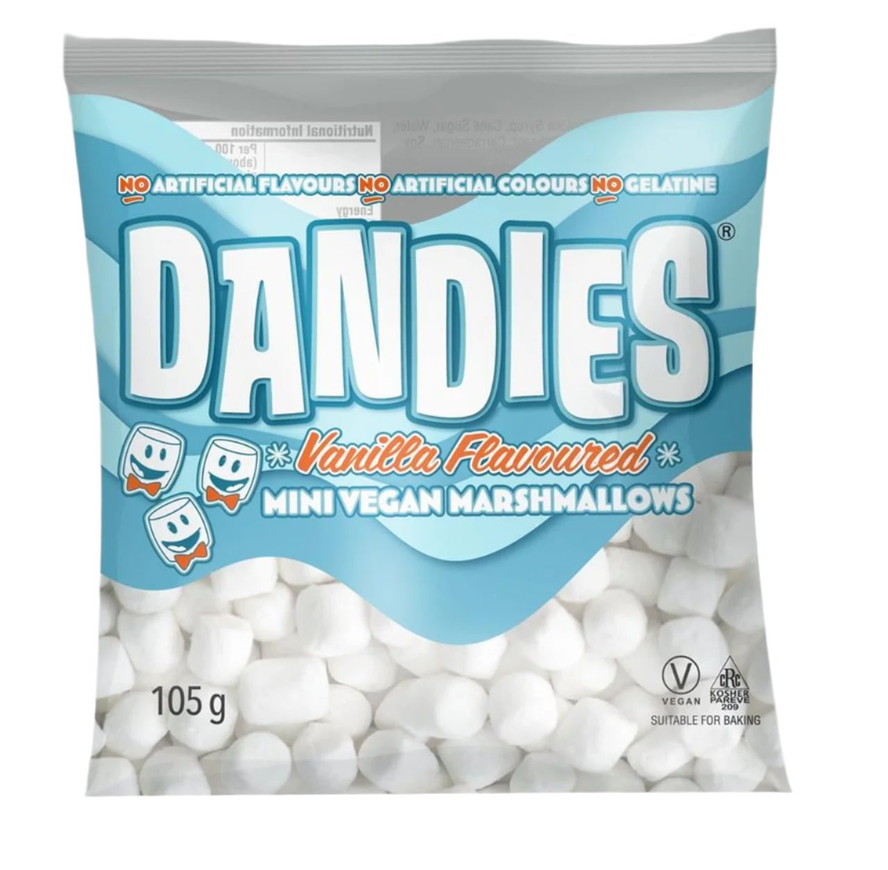 Dandies Vegan Marshmallows Mini Vanilla 20 x 105g