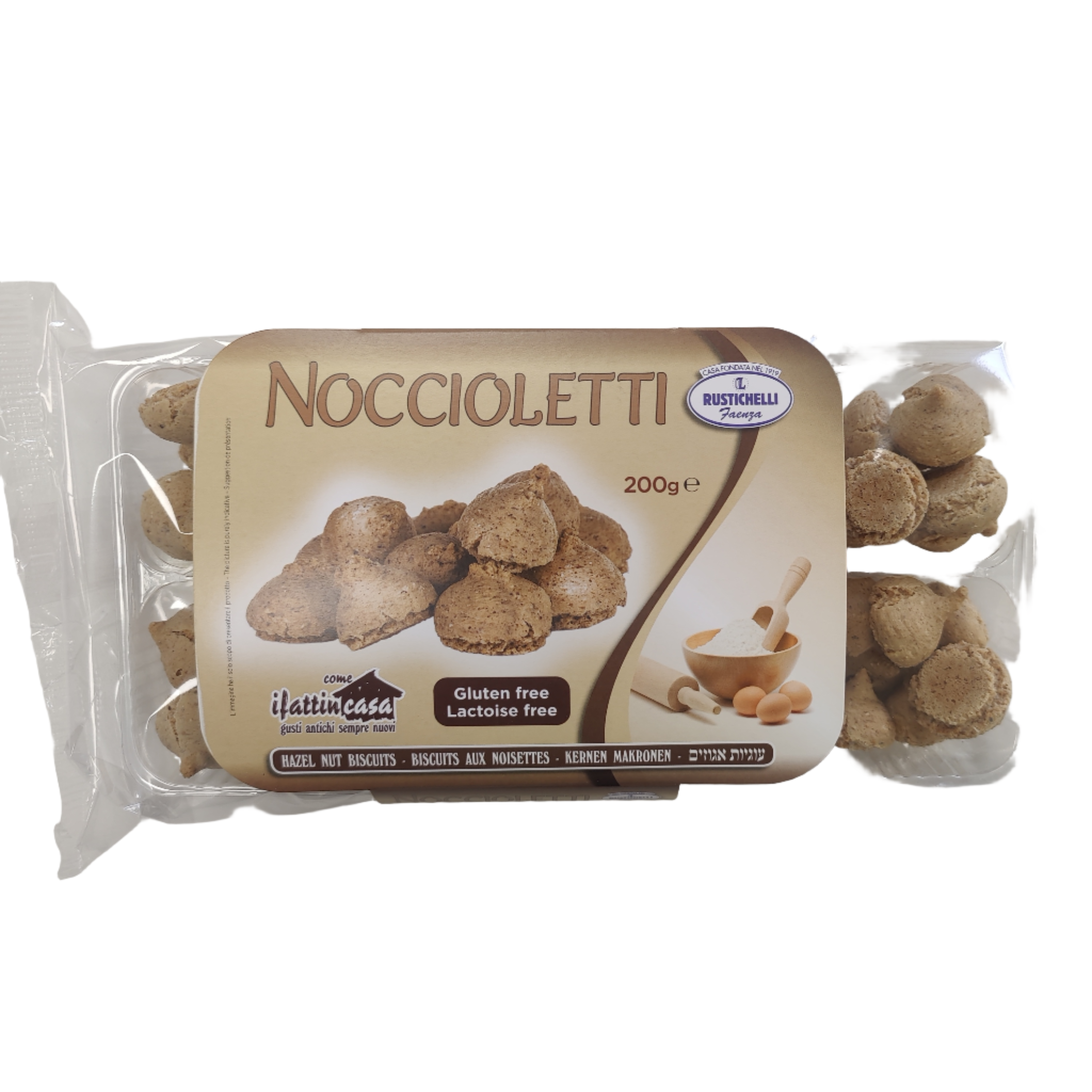 Rustichelli Hazelnut Biscuits Passover 20 x 200g
