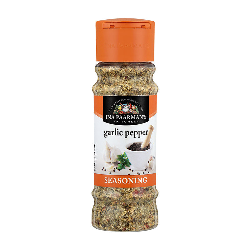 Ina Paarman Kitchen Seasoning Garlic Pepper 12 x 200ml