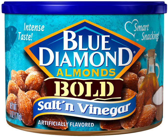 Blue Diamond Almonds Bold Salt & Vinegar 12 x 170g (6oz)