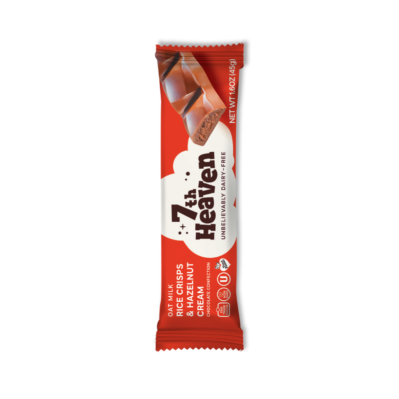 7th Heaven Rice Crisps and Hazelnut Cream bar