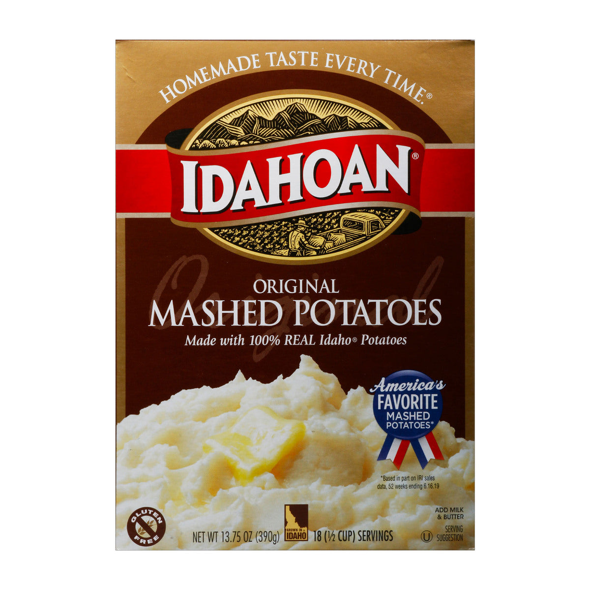 Idahoan Original Mashed Potatoes 12 x 390g (13.75oz)