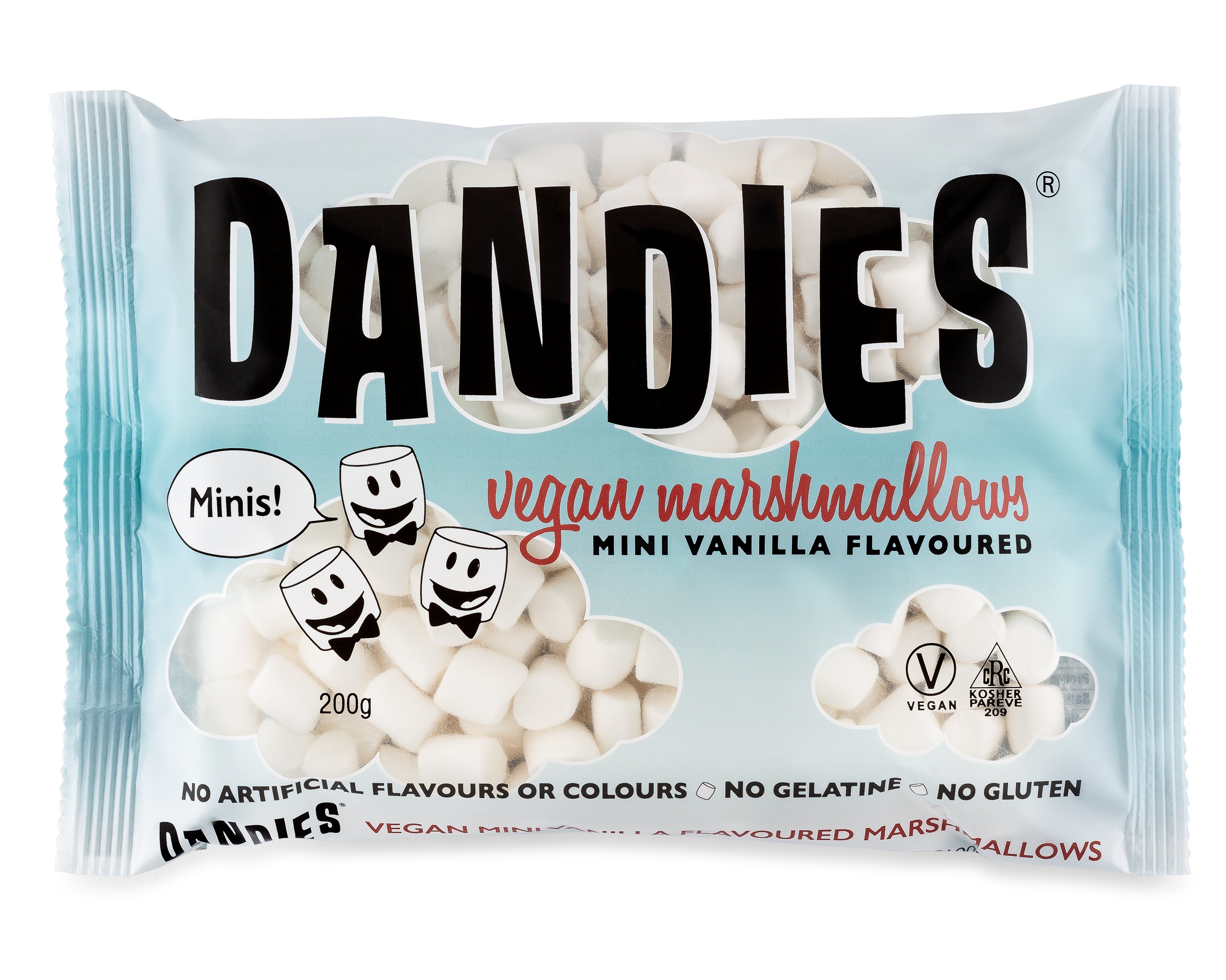 Dandies Vegan Marshmallows MINI Vanilla 12 x 200g