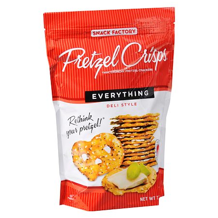 Snyders Pretzel Crisp LARGE Everything 12 x 204g (7.2oz)