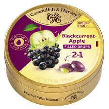 Cavendish & Harvey DROPS Duo Fruit Currant filled Apple NK 9 x 175g