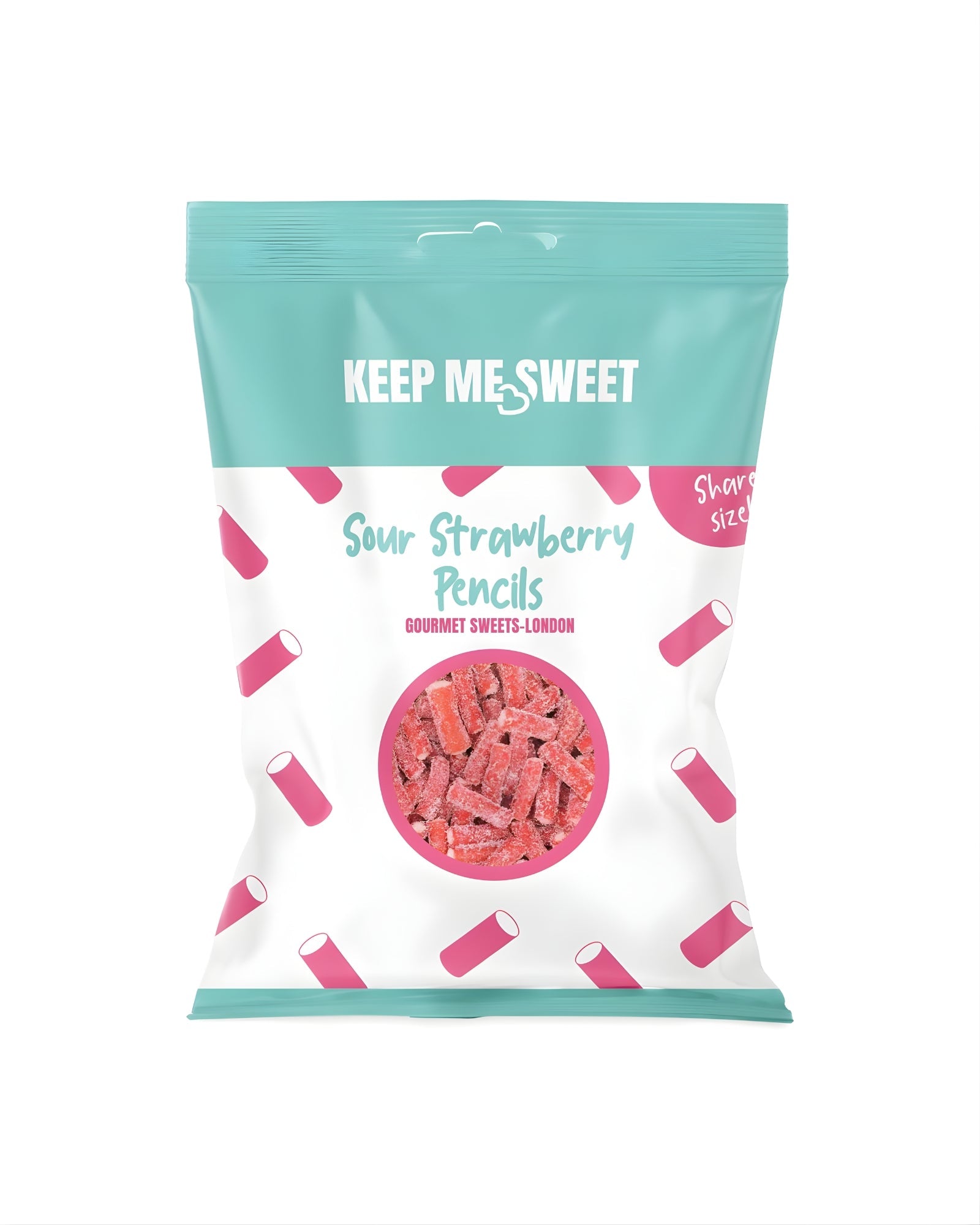 Keep Me Sweet Sour Strawberry Pencils 14 x 150g