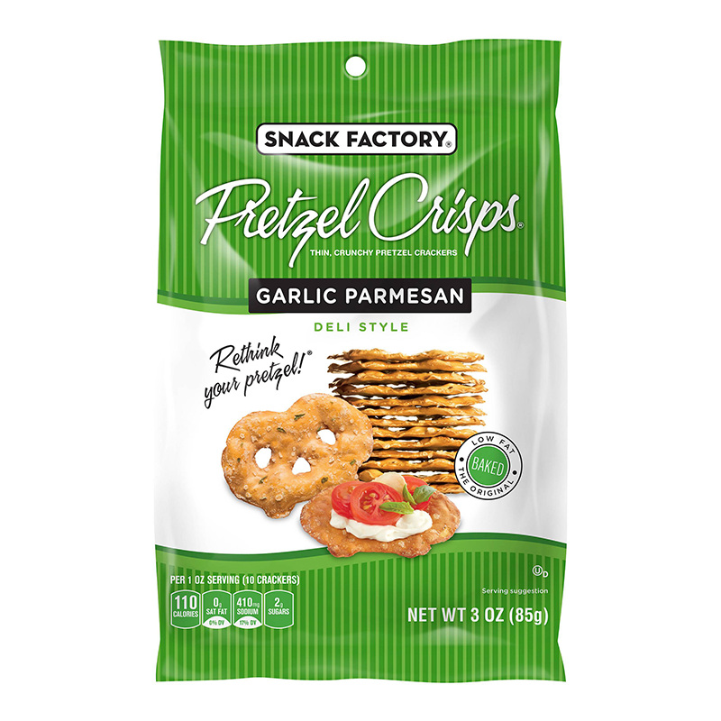 Snyders Pretzel Crisps Garlic Parmesan 8 x 85g (3oz)