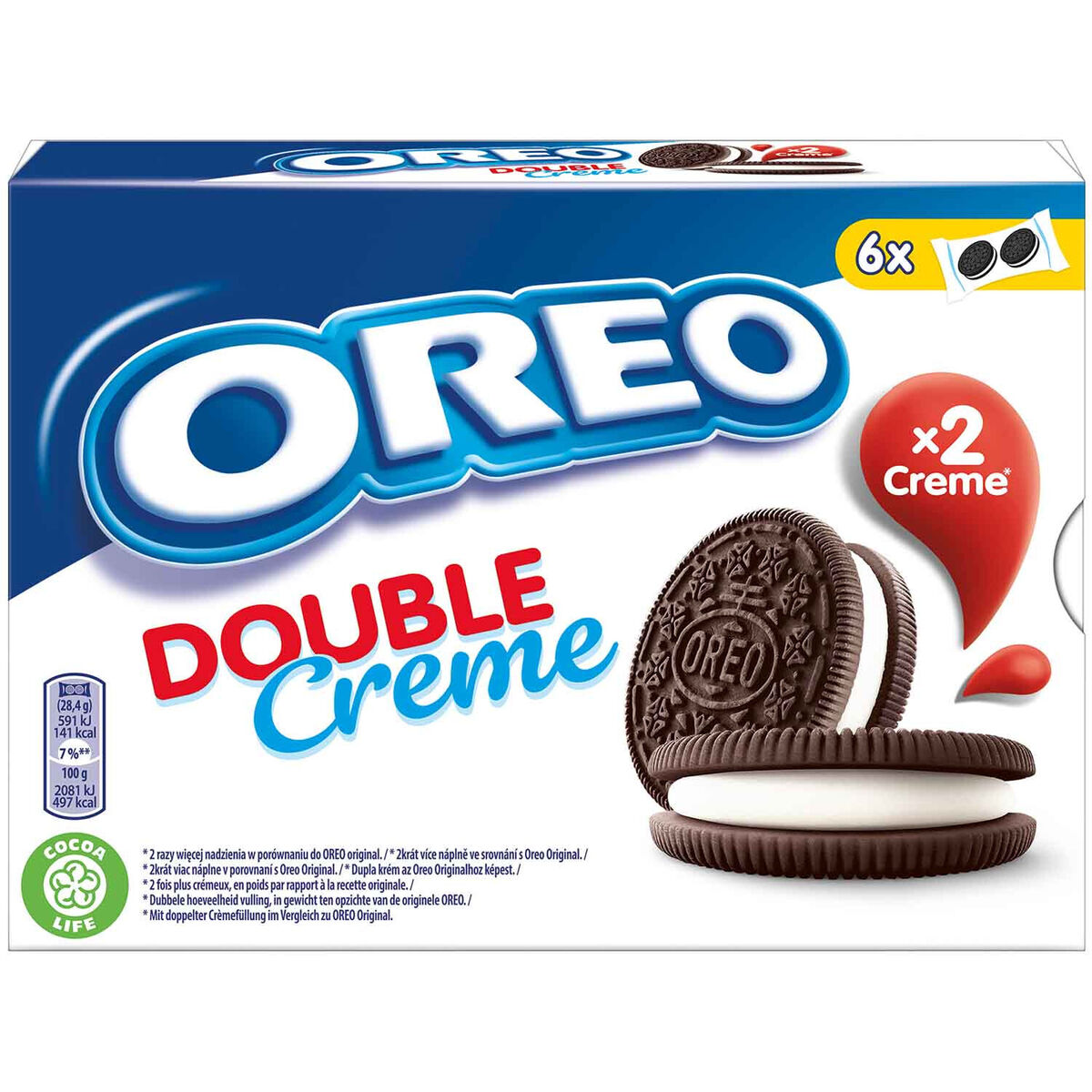 Oreo Double Creme Vanilla Cookies 10 x 170g