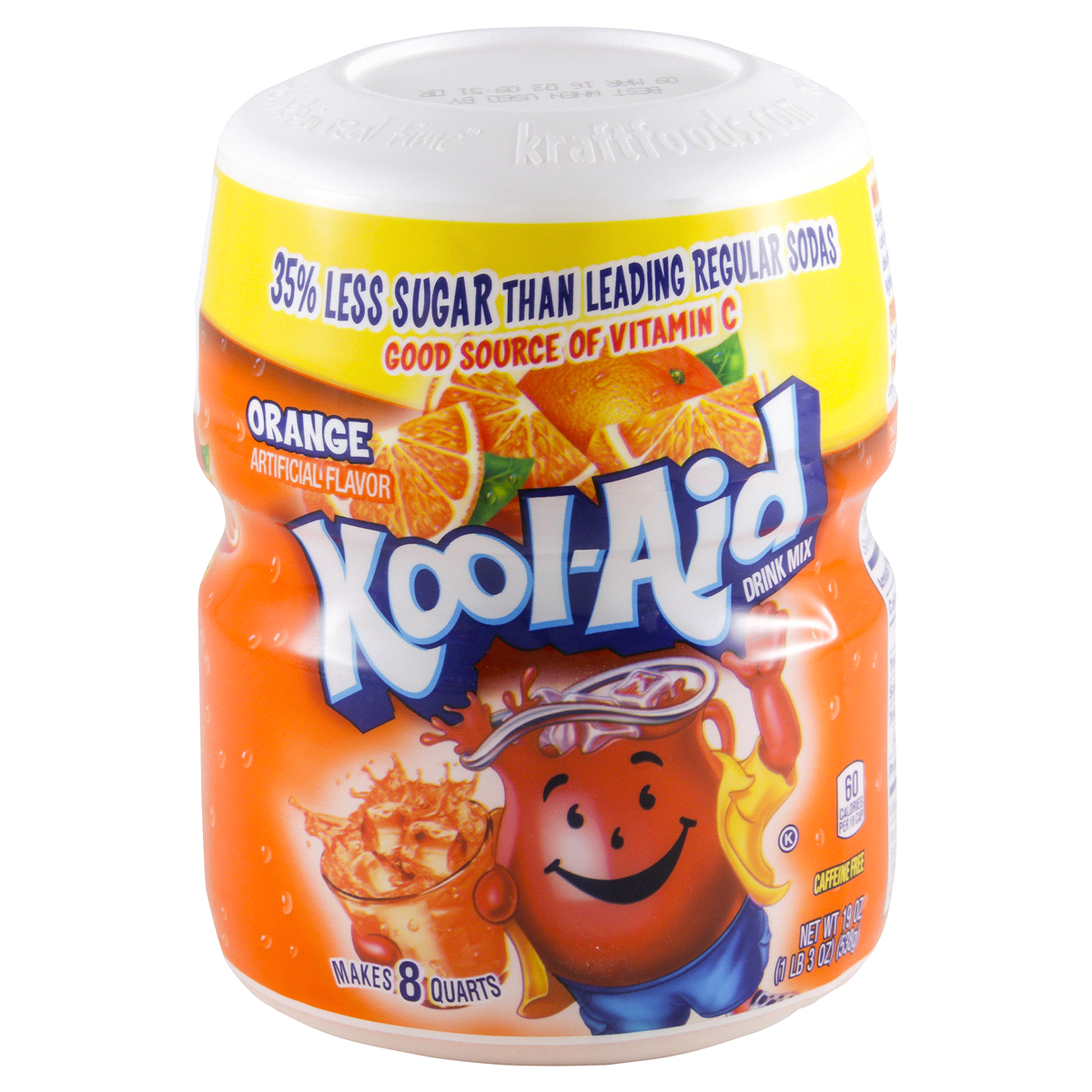 Kool Aid Orange Drink Mix 12 x 538g (19oz)