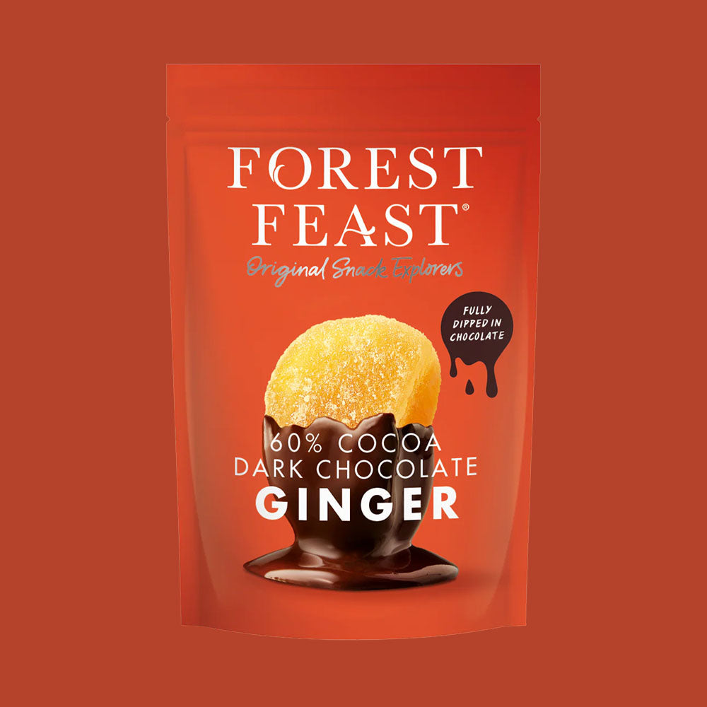 Forest Feast 60% Cocoa Dark Chocolate Ginger  NK 6 x 130g