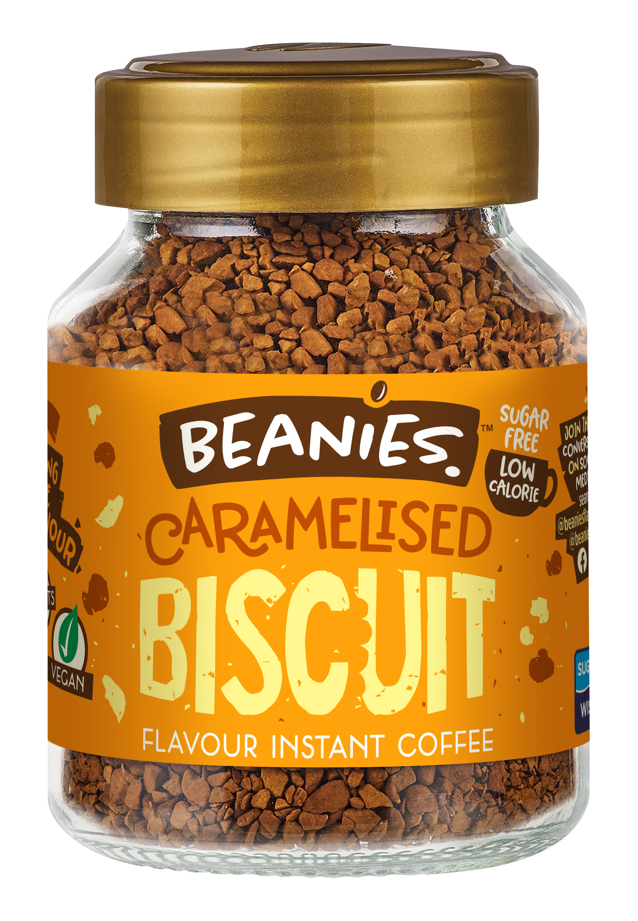 Beanies Caramelised Biscuit Flavoured Coffee NK 6 x 50g
